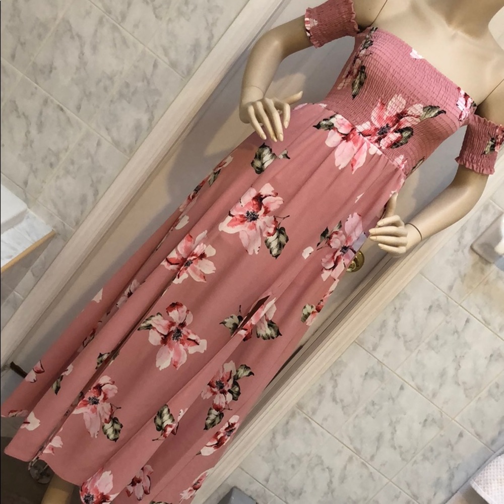 LAST 2! MAUVE FLORAL MAXI - Picture 3 of 8